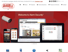 Tablet Screenshot of alarmsecurityllc.com